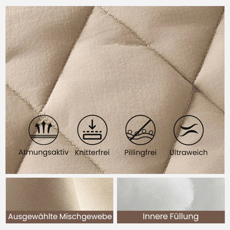 ⏳Begrenzte Zeit 50% Rabatt💥Gestrickte Patchwork-Pufferjacke für Damen