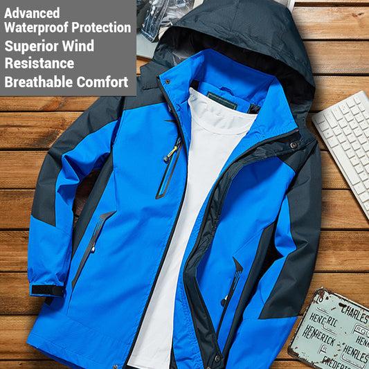 Herren-Performance-Outdoor-Jacke – Winddicht, wasserdicht & atmungsaktiv🔥