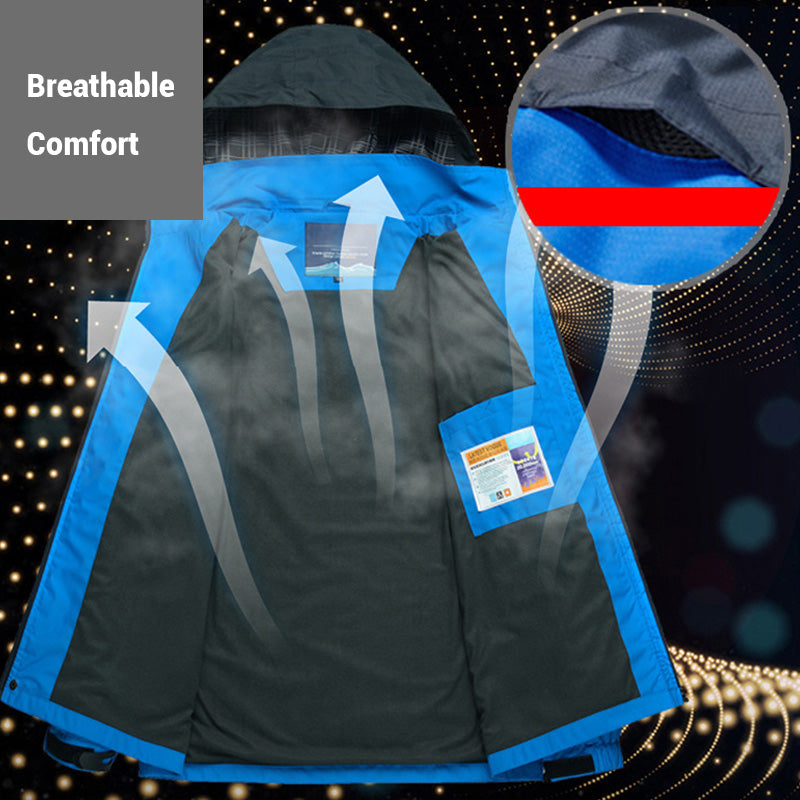 Herren-Performance-Outdoor-Jacke – Winddicht, wasserdicht & atmungsaktiv🔥
