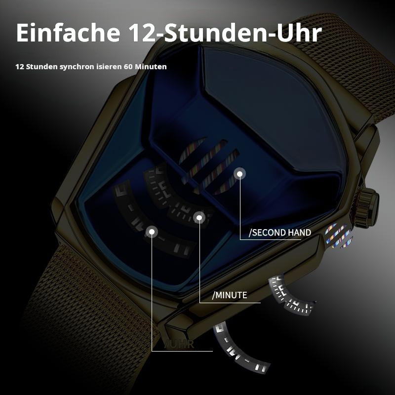 Luxus Herren Rennsport Rhombus Uhr