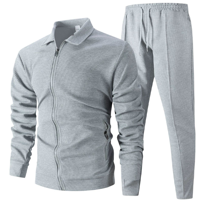 Herren stilvolles 2-teiliges Set: Jacke mit Hemdkragen und Jogginghose✈️Heute versandkostenfrei!