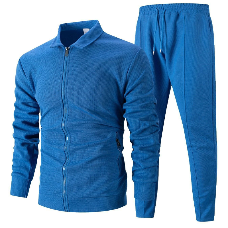 Herren stilvolles 2-teiliges Set: Jacke mit Hemdkragen und Jogginghose✈️Heute versandkostenfrei!