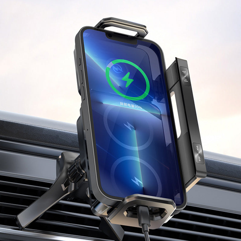 Brandneuer faltbarer Handyhalter für das Auto ~ Doppeltes kabelloses Laden