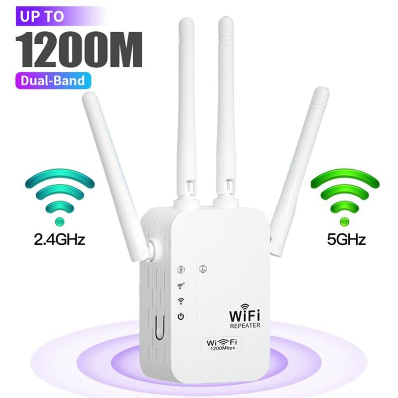 📡 50% RABATT! 🏠 1200Mbps WiFi Verstärker – Dual Band, Stabiles Signal im ganzen Haus & Einfache Einrichtung 🌐