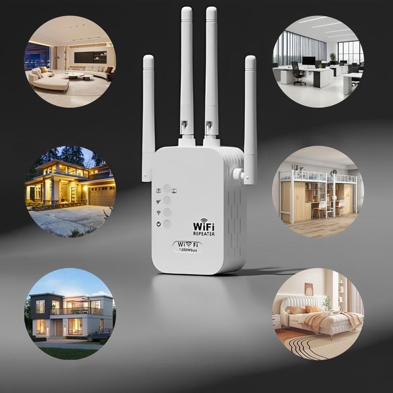 📡 50% RABATT! 🏠 1200Mbps WiFi Verstärker – Dual Band, Stabiles Signal im ganzen Haus & Einfache Einrichtung 🌐