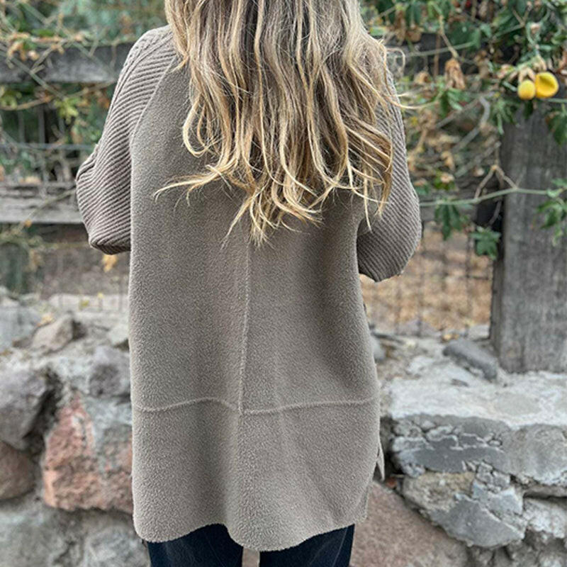 ❄️🍂Mittellanger Damenrock mit doppelten Knöpfen und Revers