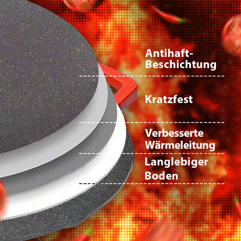 🥘🥘Unverzichtbar für zu Hause - 50% Rabatt🍲🍲Elektrische rauchfreie Grillpfanne mit Antihaftbeschichtung