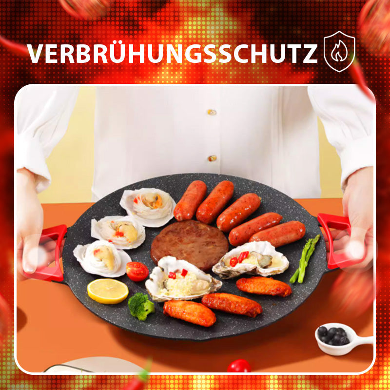 🥘🥘Unverzichtbar für zu Hause - 50% Rabatt🍲🍲Elektrische rauchfreie Grillpfanne mit Antihaftbeschichtung