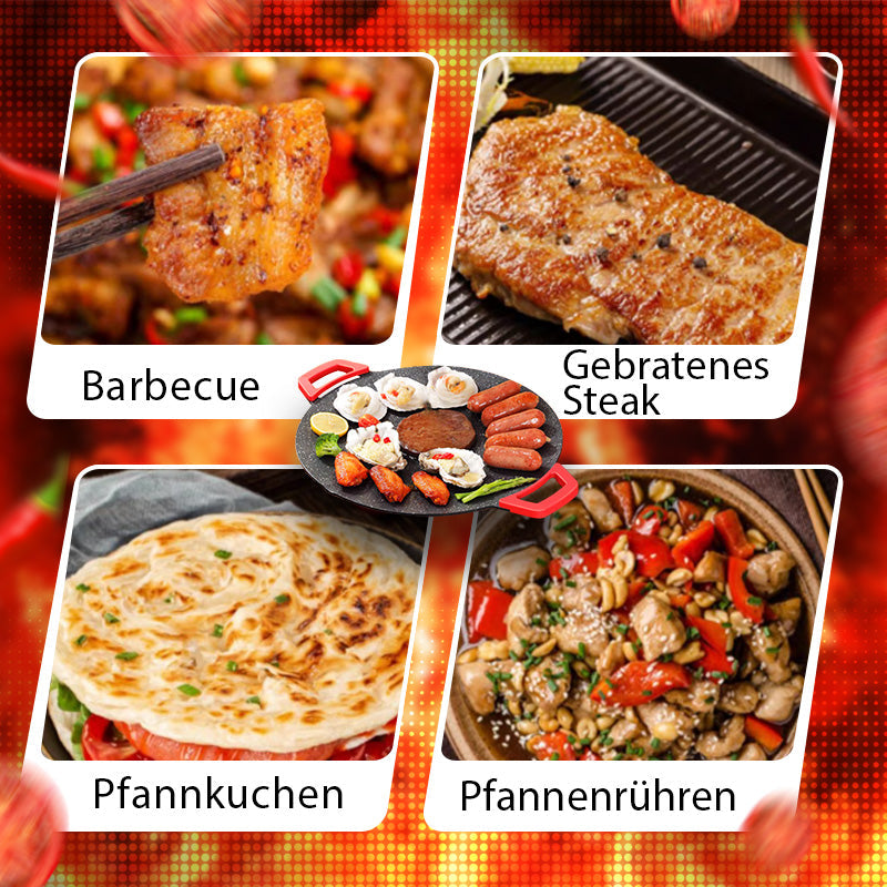 🥘🥘Unverzichtbar für zu Hause - 50% Rabatt🍲🍲Elektrische rauchfreie Grillpfanne mit Antihaftbeschichtung