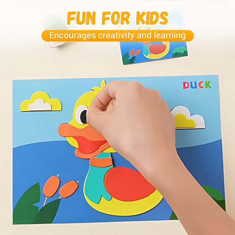 ⏳Begrenzte Zeit 50% Rabatt💥Kinder DIY 3D EVA Sticker Bastelset