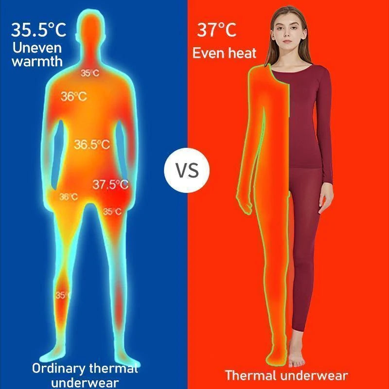 Ein Must-Have für Herbst und Winter🔥nahtlose elastische Thermounterwäsche