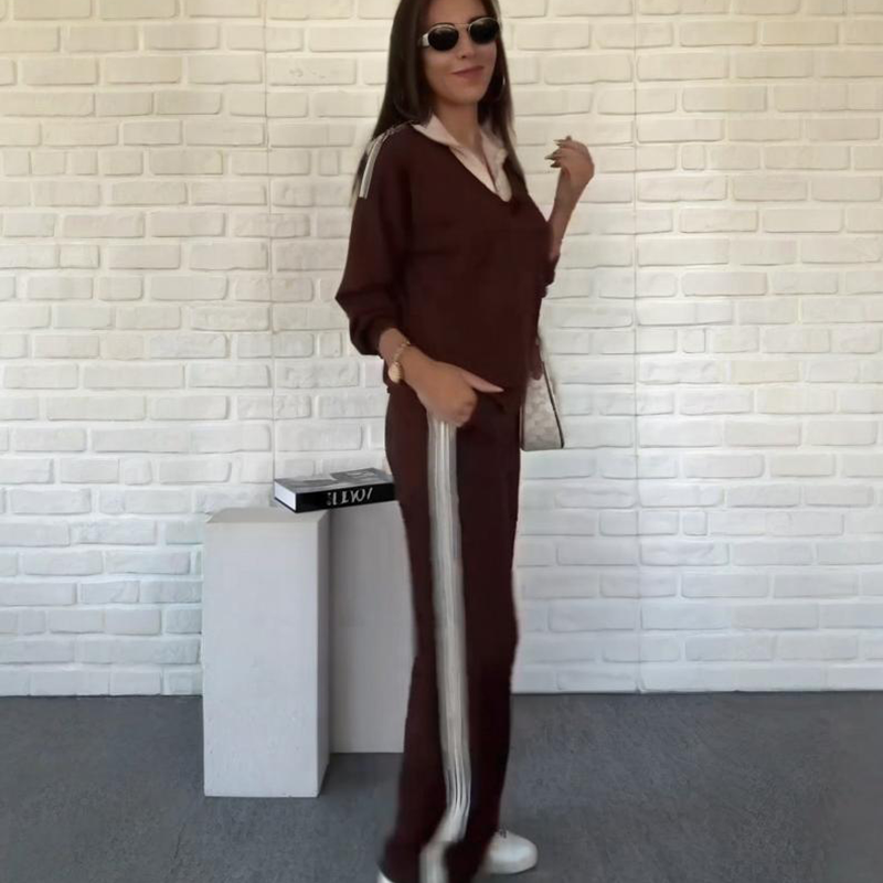 Damen-Set mit Langarm-Reversbluse und Hose💖Vielseitiger Stil, geeignet für Geschäftstreffen und Wochenendveranstaltungen