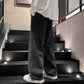 Herren lässige und lockere Jeans mit weitem Bein