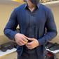 Herren Hemd in Layering-Optik