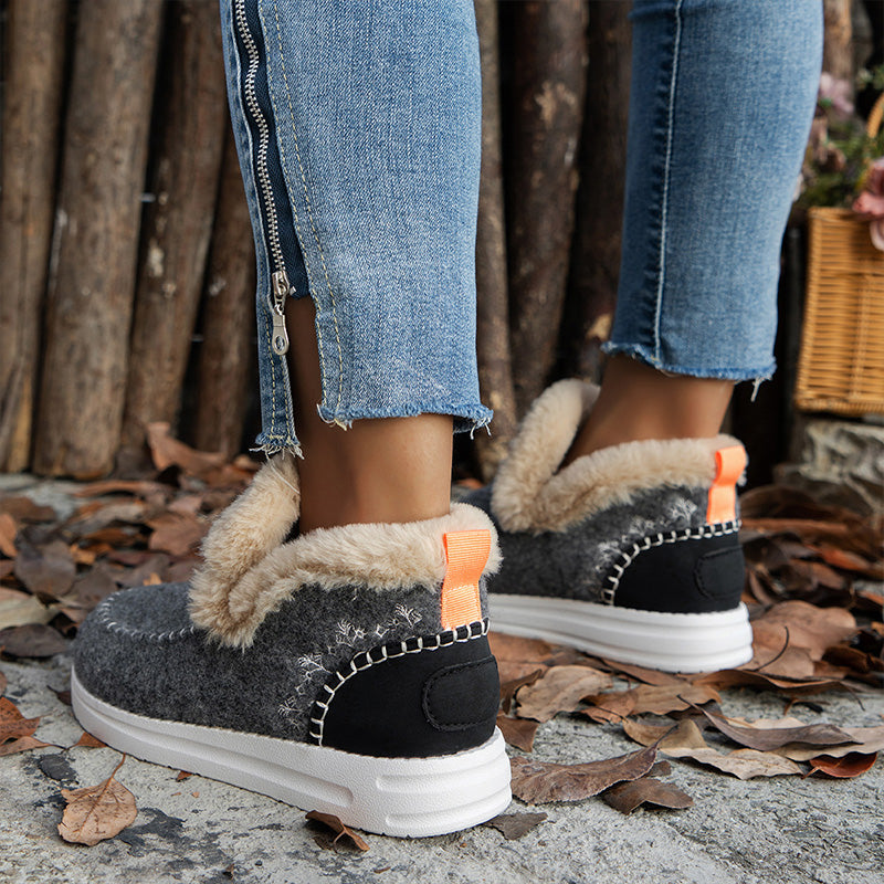 ❄️Damen Stiefeletten Winter: Anti-Rutsch, Kunstplüsch-Wärme, Komfortabel den ganzen Tag