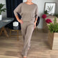 🍂Elegantes 3-teiliges Set aus Longline-Cardigan, Top und Hose