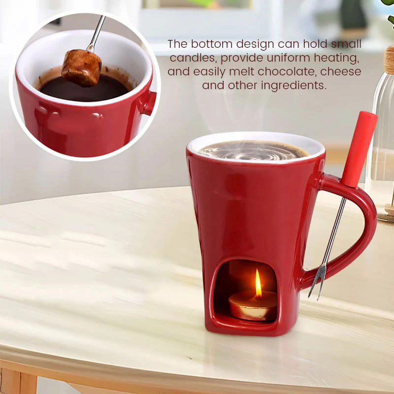 🎄Weihnachtsverkauf 50% RABATT🍫 Handgemachte Schokoladen-Schmelzbecher🎁 Das gemütliche Fondue-Erlebnis