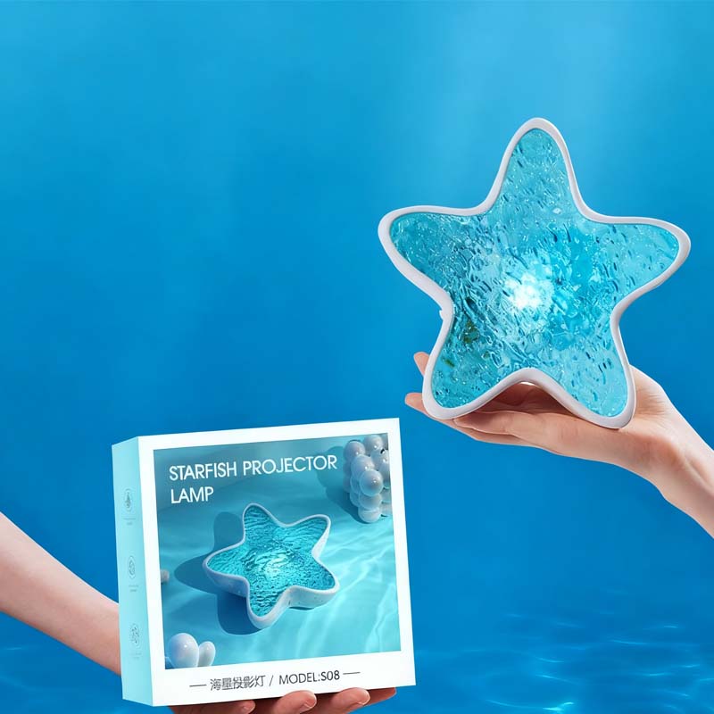 🌊 Ozean-Wellen-Projektor in Seestern-Form