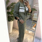 DAMEN-SET MIT STEHKRAGENJACKE & KLEID