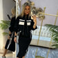 DAMEN-SET MIT STEHKRAGENJACKE & KLEID