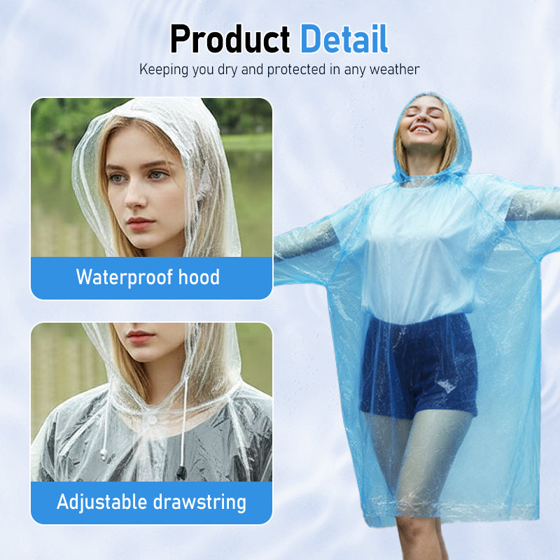 🔥Heißer Verkauf(50% Rabatt)🔥Tragbarer Regenponcho für Erwachsene