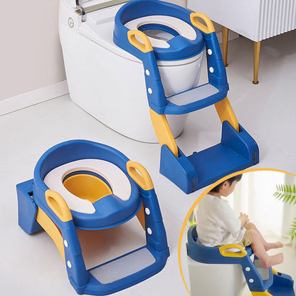 🚽50 % RABATT⏰ Kinder‑Toilettensitz mit Treppe, PU‑gepolstert & höhenverstellbar – sicher & bequem fürs Töpfchentraining