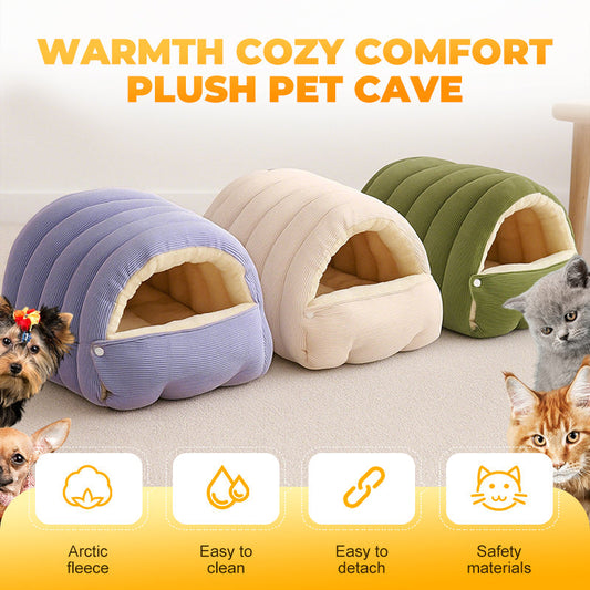 🐶😸Wärme Gemütlicher Komfort  Plüsch-Haustierhöhle