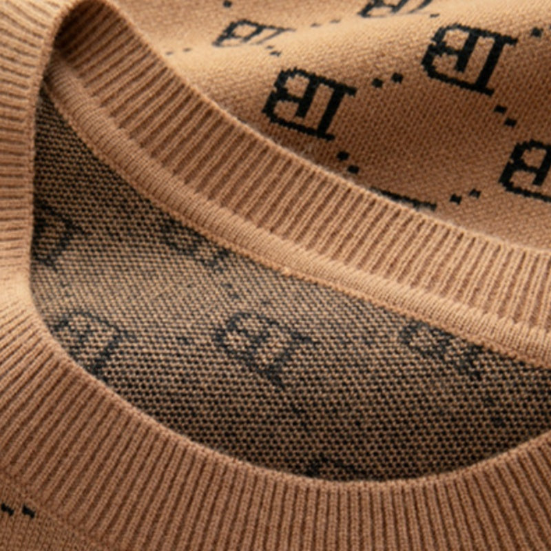 Trendiger Slim-Fit-Pullover mit langen Ärmeln für Herren