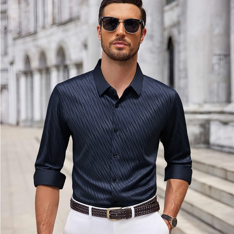 🔥Black-Friday-Mega-Angebot – 50 % Rabatt!🔥Lässiges, modisches Langarmhemd für Herren
