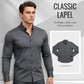 🔥Black-Friday-Mega-Angebot – 50 % Rabatt!🔥Herren Langarmhemd mit Stehkragen in Uni