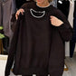 Damenmode Rundhals-Oberteil & Hose 2-teiliges Set