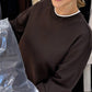 Damenmode Rundhals-Oberteil & Hose 2-teiliges Set