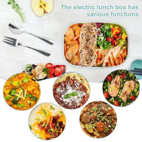 🍱 LIMITIERTES ANGEBOT: 50% RABATT! 🔌 Mobile Elektrische Brotdose (60W) – Für Auto & Haushalt, Edelstahl, 1.5L & Auslaufsicher ✨