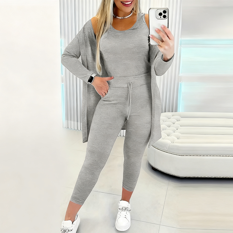 Damen lässiges und stilvolles 3-teiliges Set