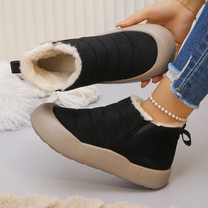 💜 LETZTER TAG DER AKTION – 60% RABATT 💜Wasserdichte Winterstiefel aus Baumwolle mit weicher Sohle