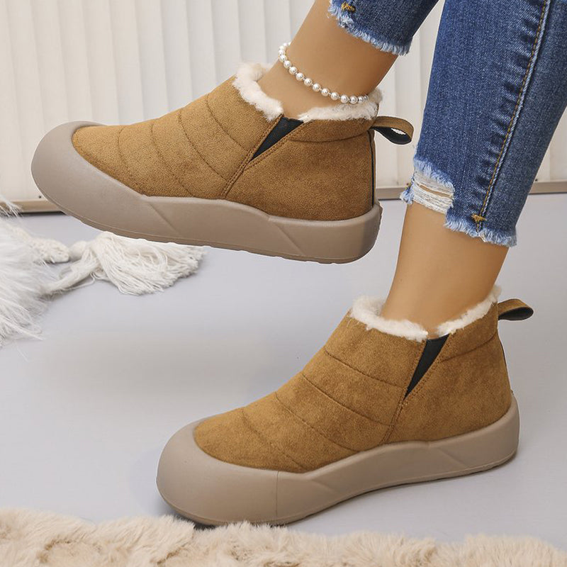 💜 LETZTER TAG DER AKTION – 60% RABATT 💜Wasserdichte Winterstiefel aus Baumwolle mit weicher Sohle