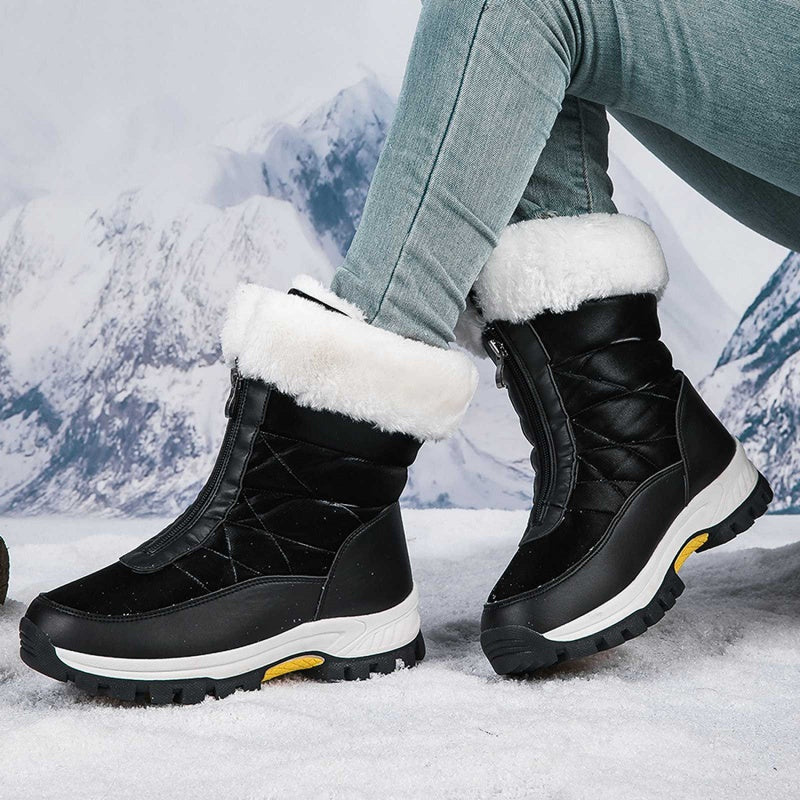 🔥Solange der Vorrat reicht 50 % Rabatt!🎉Rutschfeste, warme Schneestiefel mit Reißverschluss für Damen