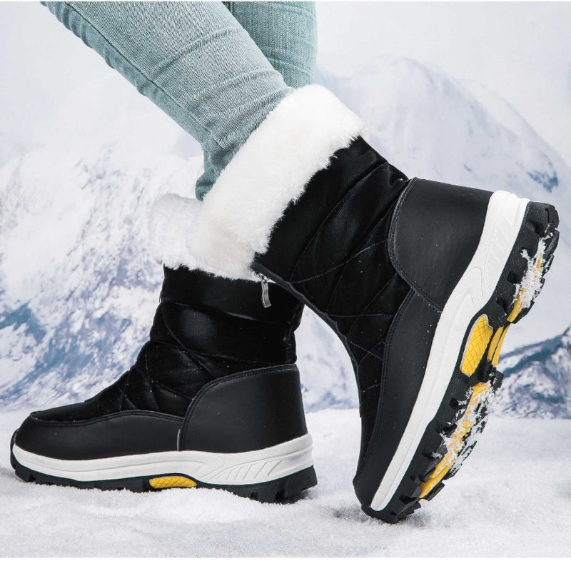 🔥Solange der Vorrat reicht 50 % Rabatt!🎉Rutschfeste, warme Schneestiefel mit Reißverschluss für Damen