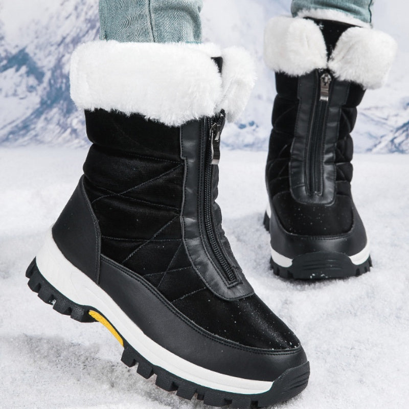 🔥Solange der Vorrat reicht 50 % Rabatt!🎉Rutschfeste, warme Schneestiefel mit Reißverschluss für Damen