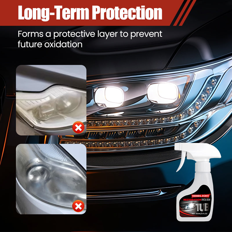 🚗 KAUFEN 2 ERHALTEN 3! ✨ 180ml Autoscheinwerfer-Restaurator - Professionelle Politur mit UV-Schutz für Klare Sicht bei Nacht 🌙🔧