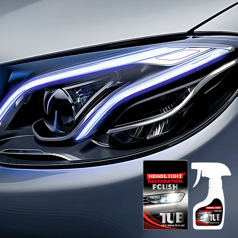🚗 KAUFEN 2 ERHALTEN 3! ✨ 180ml Autoscheinwerfer-Restaurator - Professionelle Politur mit UV-Schutz für Klare Sicht bei Nacht 🌙🔧