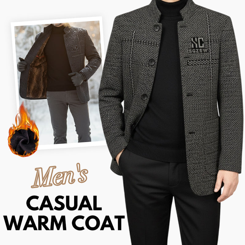 ❄️Winter-Sonderverkauf🔥Lässiger warmer Herren-Kurzmantel