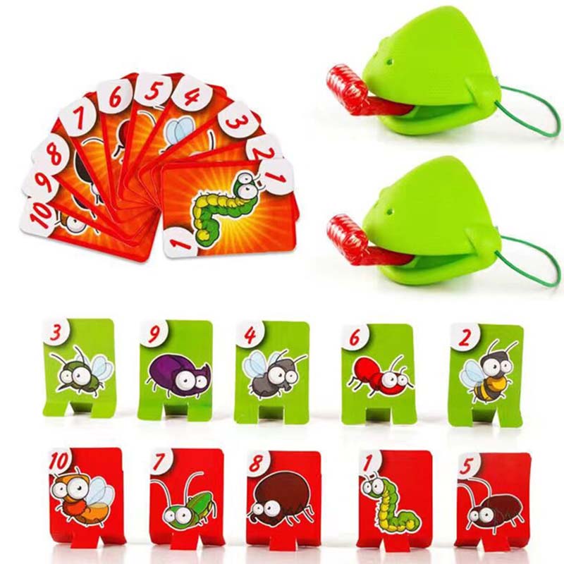 👪Lustiges Spiel mit der Froschzungen-Maske