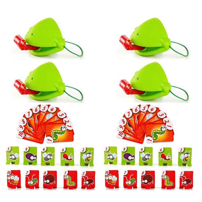 👪Lustiges Spiel mit der Froschzungen-Maske