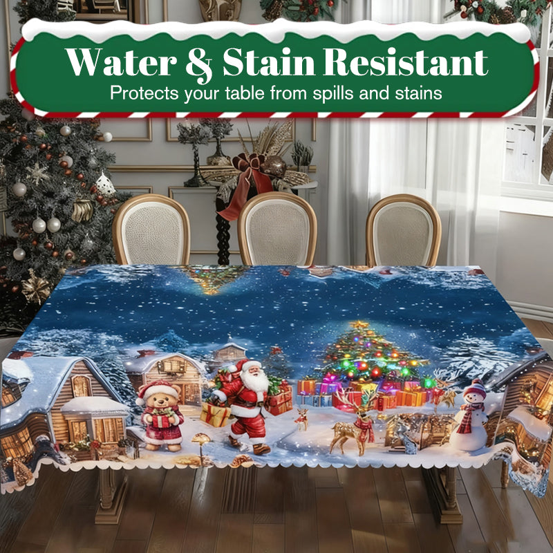 🔥Solange der Vorrat reicht 50 % Rabatt!🎉Stilvolle Tischdecke mit Weihnachtsmotiv