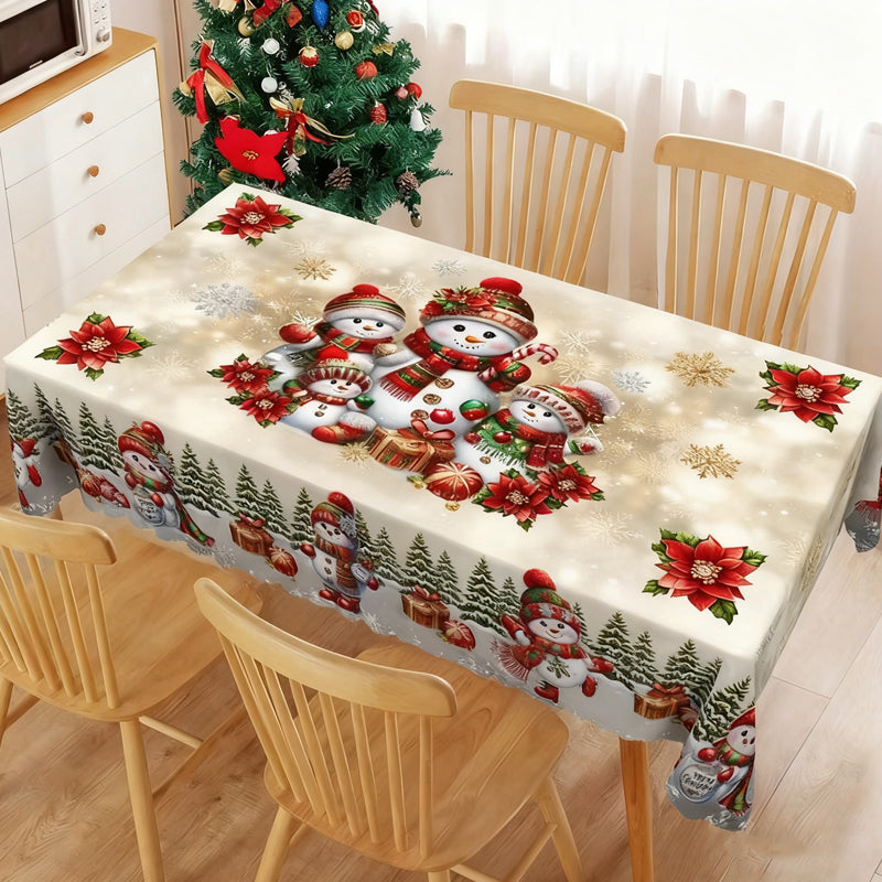 🔥Solange der Vorrat reicht 50 % Rabatt!🎉Stilvolle Tischdecke mit Weihnachtsmotiv