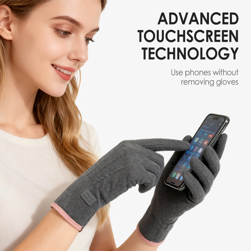 Winddichte, warme Handschuhe mit Touchscreen-Funktion und rutschfestem Griff
