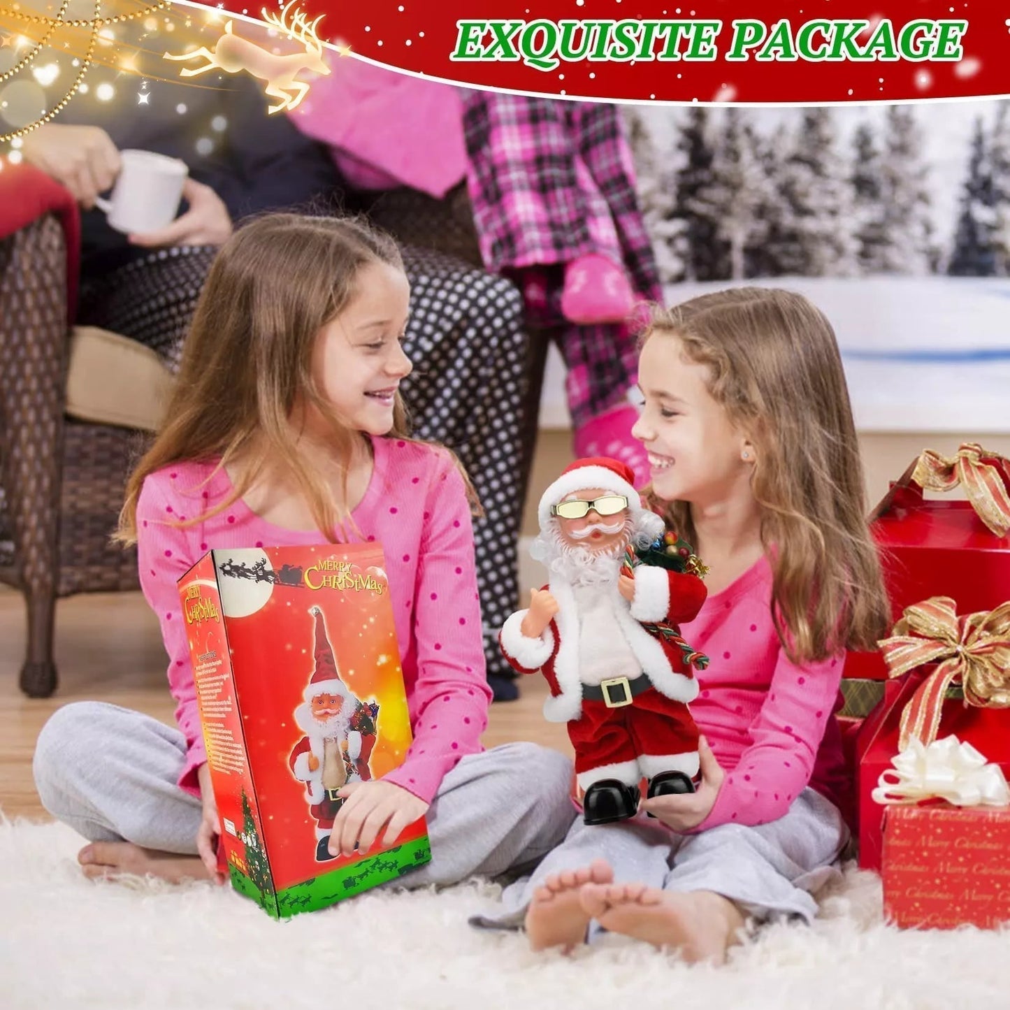 🔥Weihnachtsrabatt 50 %🎄🎁🎅Elektrischer tanzender Musik-Weihnachtsmann