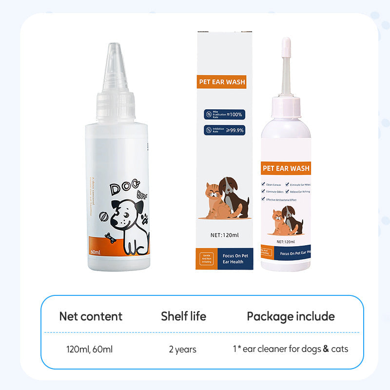 🐾 2 KAUFEN, 1 GRATIS! ✨ Ohrenreiniger für Haustiere – Sanfte Formel mit beruhigender Aloe für Hunde und Katzen, beugt Infektionen und Gerüchen vor 🌿👂