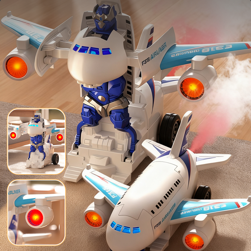 🎁JETZT 50 % RABATT! 🎅 2-in-1-Elektroflugzeug-Roboter – verwandelbar & ferngesteuert, perfekt für Kinder und als Weihnachtsgeschenk ✨